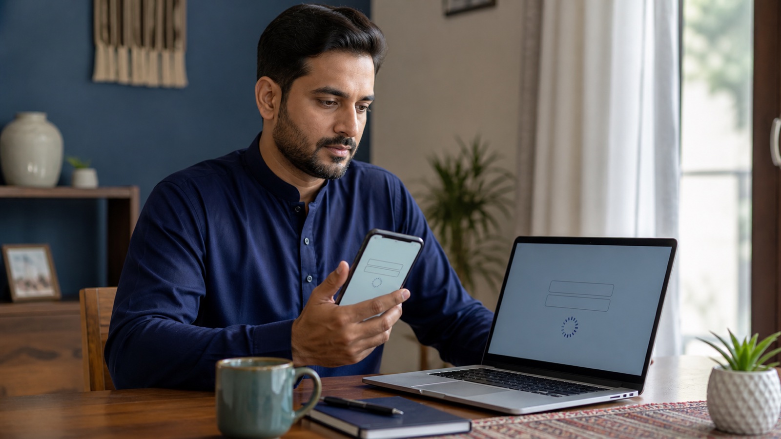 A user troubleshooting the official 8171 BISP portal on a mobile phone