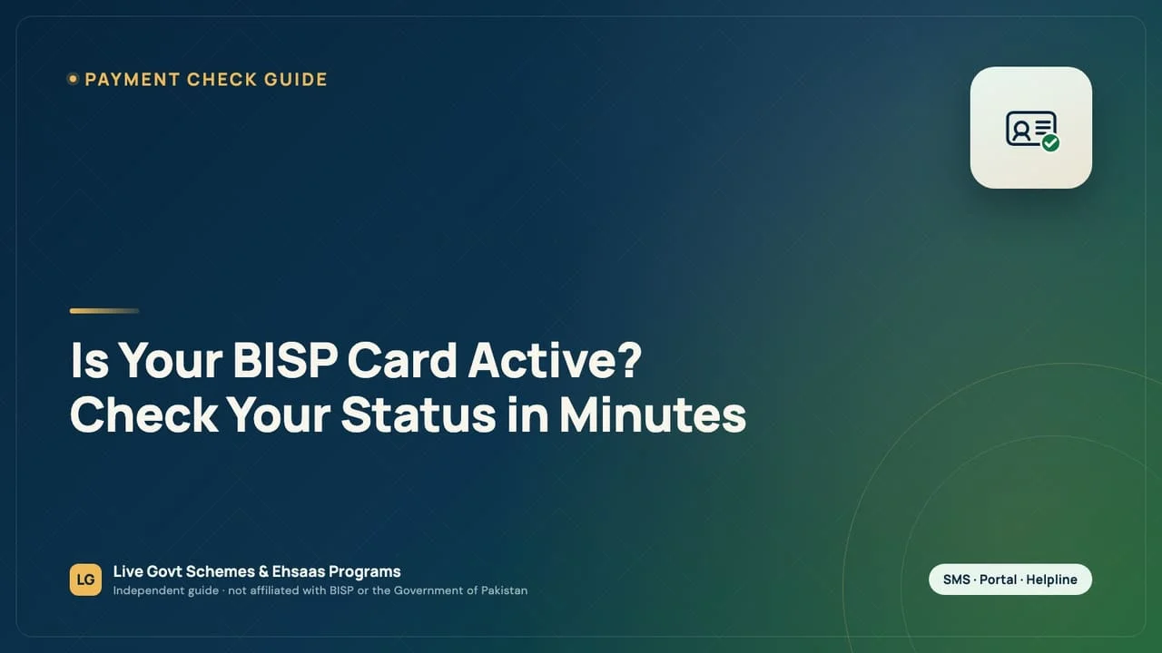 Citizen verifying 8171 CNIC eligibility status for BISP Benazir Kafaalat online