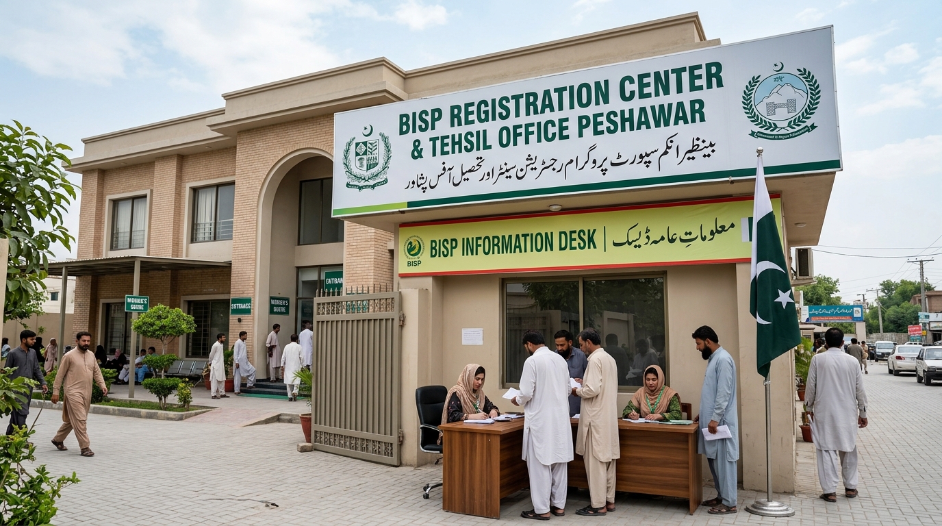 BISP Tehsil Offices Peshawar KPK Districts Directory List