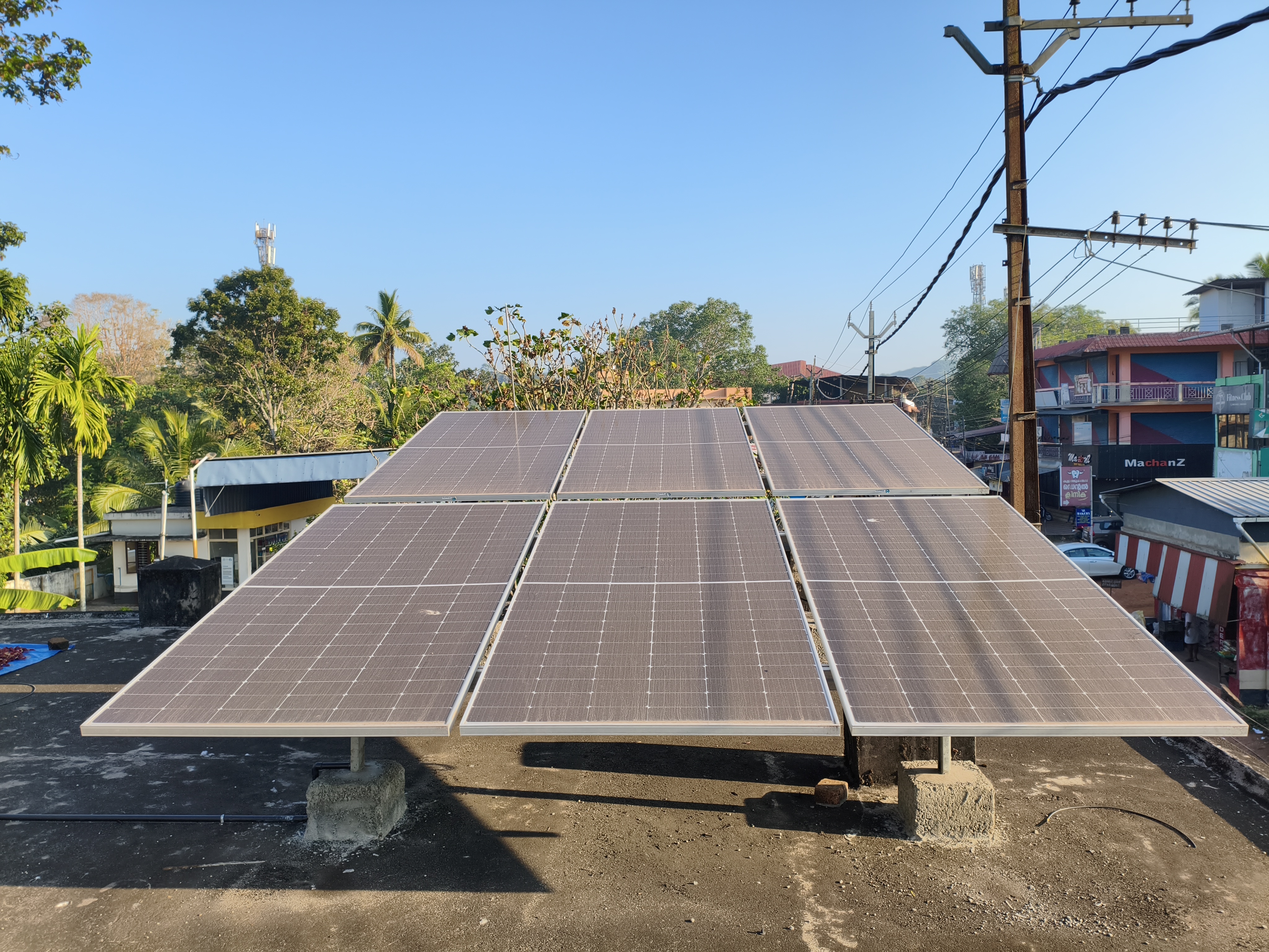 Modern agricultural solar tube well system providing clean irrigation water to farmland in Punjab, Pakistan